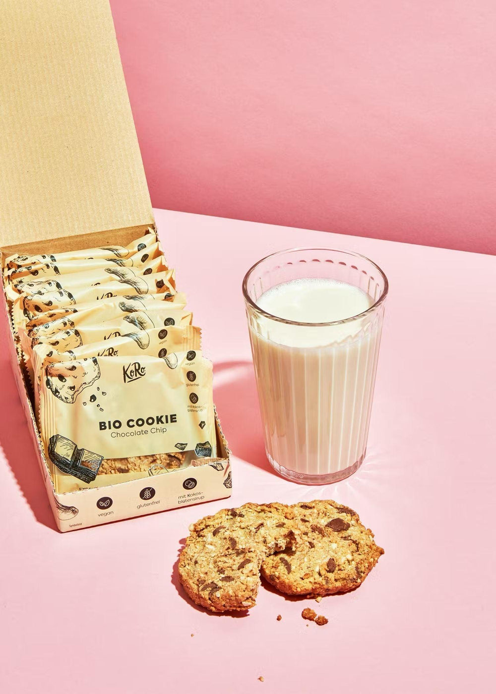 KoRo Bio Cookie | 50g 12 x 50g Chocolate Chip - fitgrade.ch