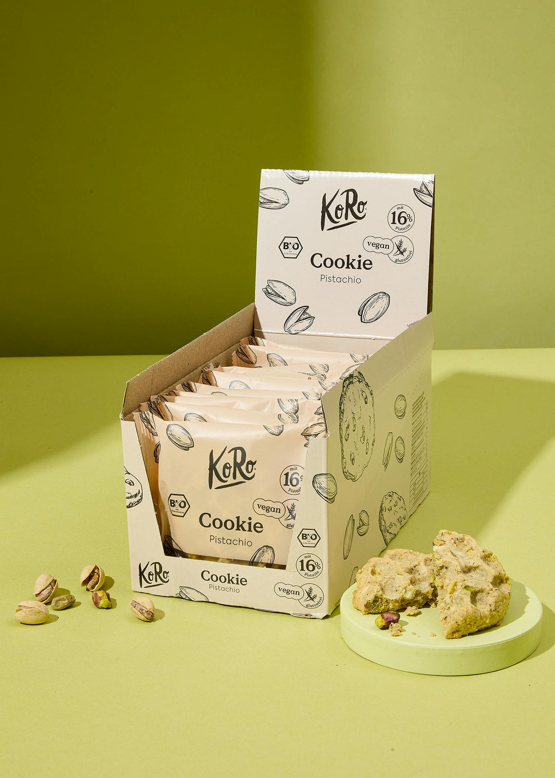 KoRo Bio Cookie | 50g 12 x 50g Pistazie - fitgrade.ch