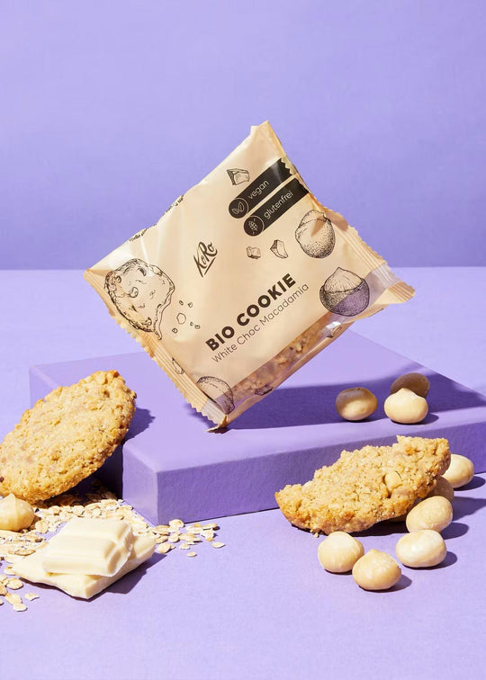 KoRo Bio Cookie | 50g 50g White Choc Macadamia - fitgrade.ch