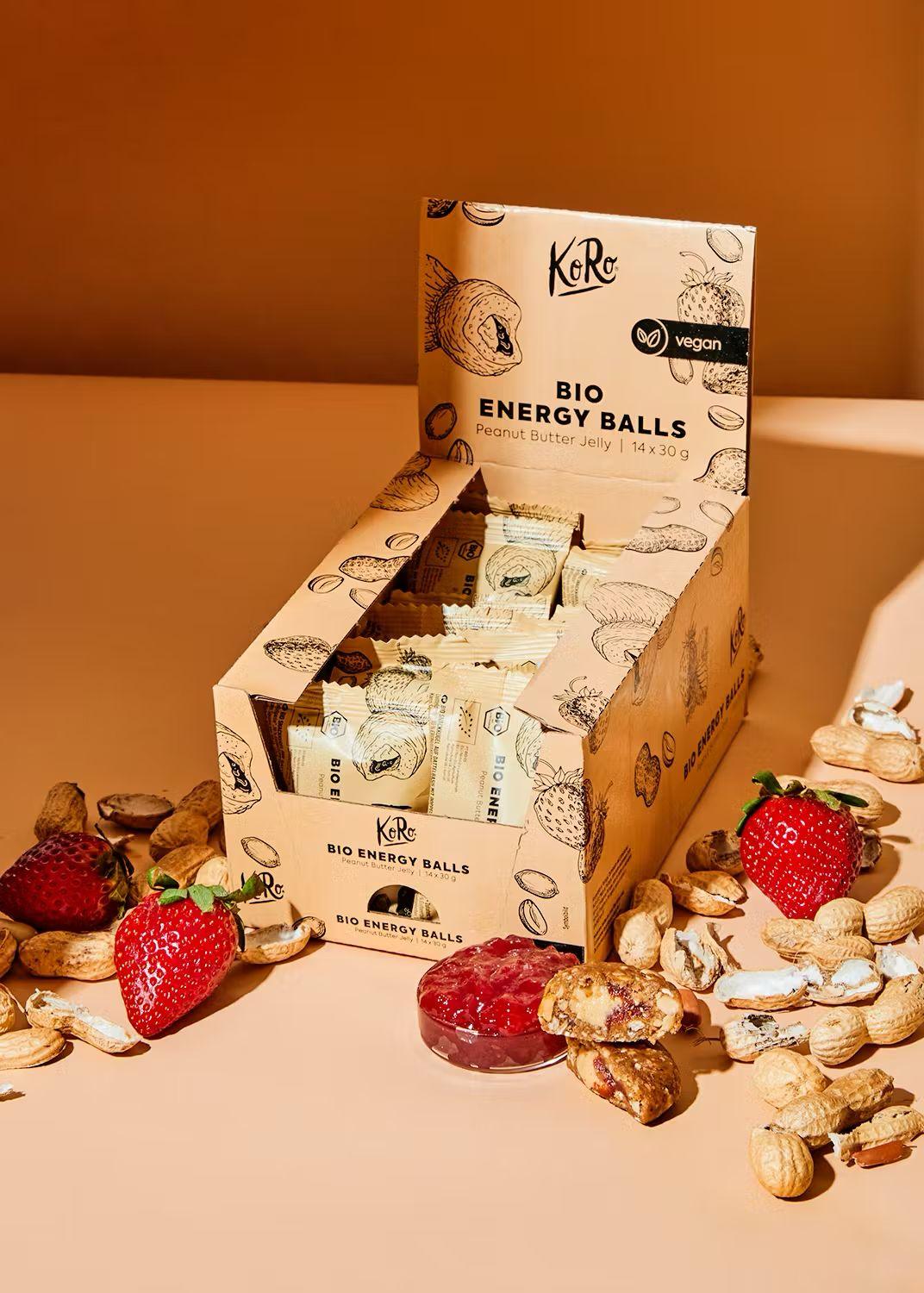 KoRo Bio Energy Ball | 30g - 14 x 30g / Peanut Butter Jelly - fitgrade.ch