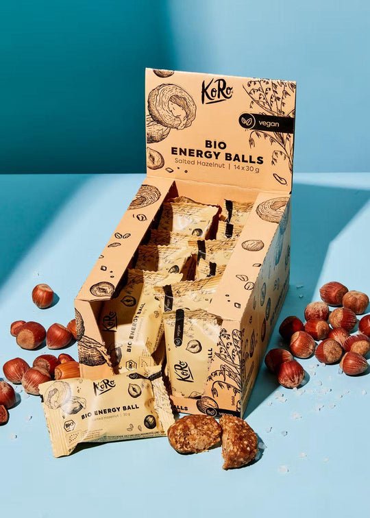 KoRo Bio Energy Ball | 30g - 14 x 30g / Salted Hazelnut - fitgrade.ch