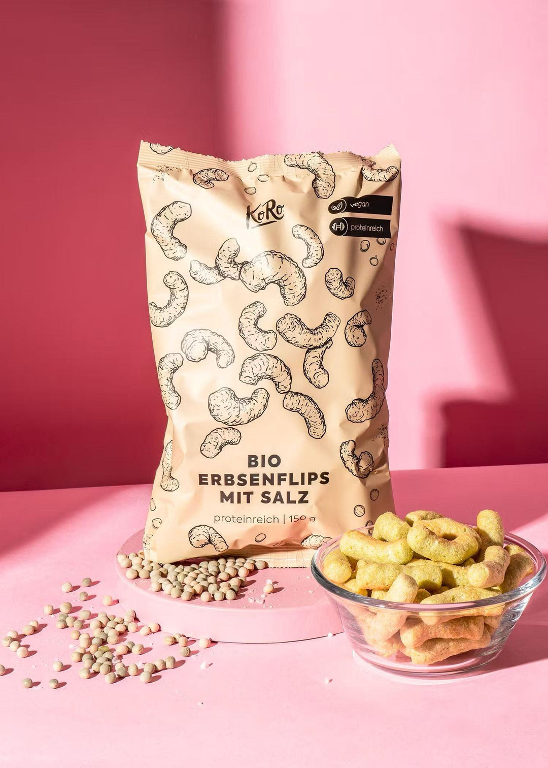 KoRo Bio Erbsenflips mit Meersalz | 150g - 150g - fitgrade.ch