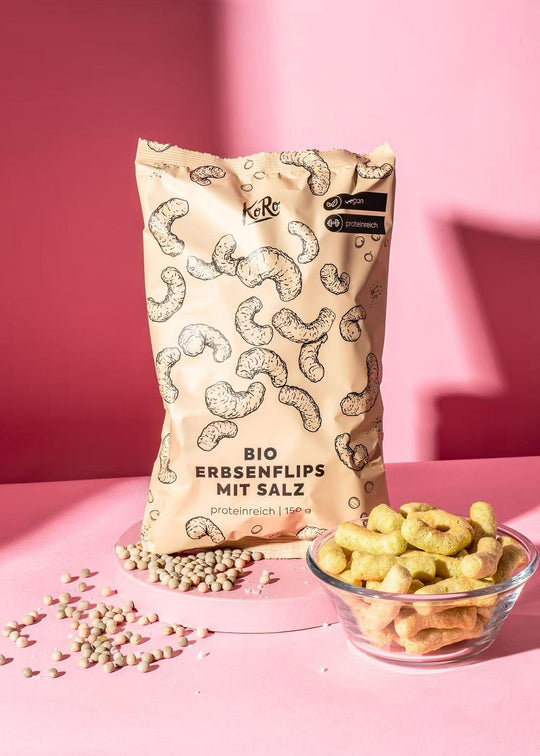 KoRo Bio Erbsenflips mit Meersalz | 150g - 150g - fitgrade.ch