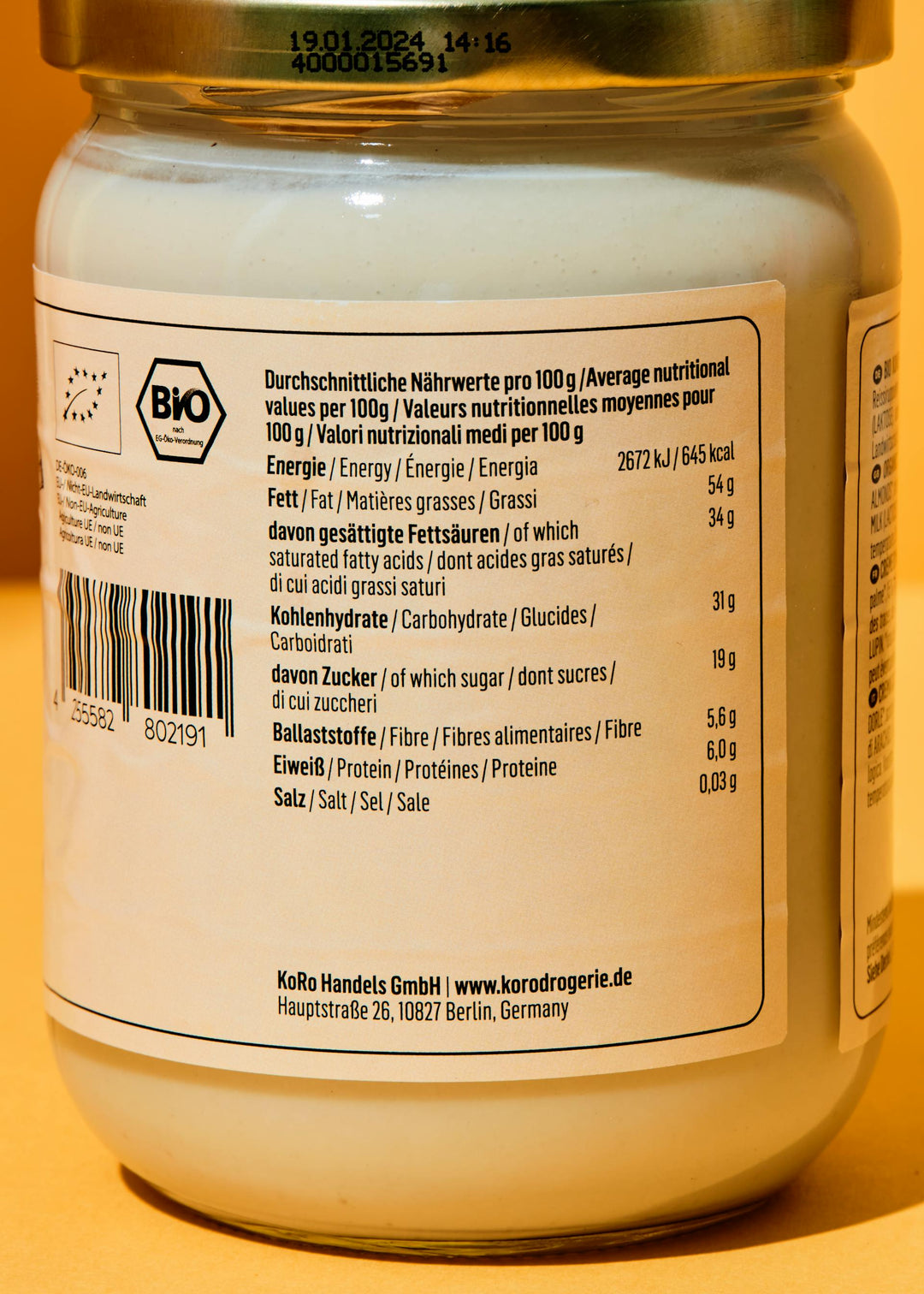KoRo Bio Kokos Mandel Creme | 500g - fitgrade.ch