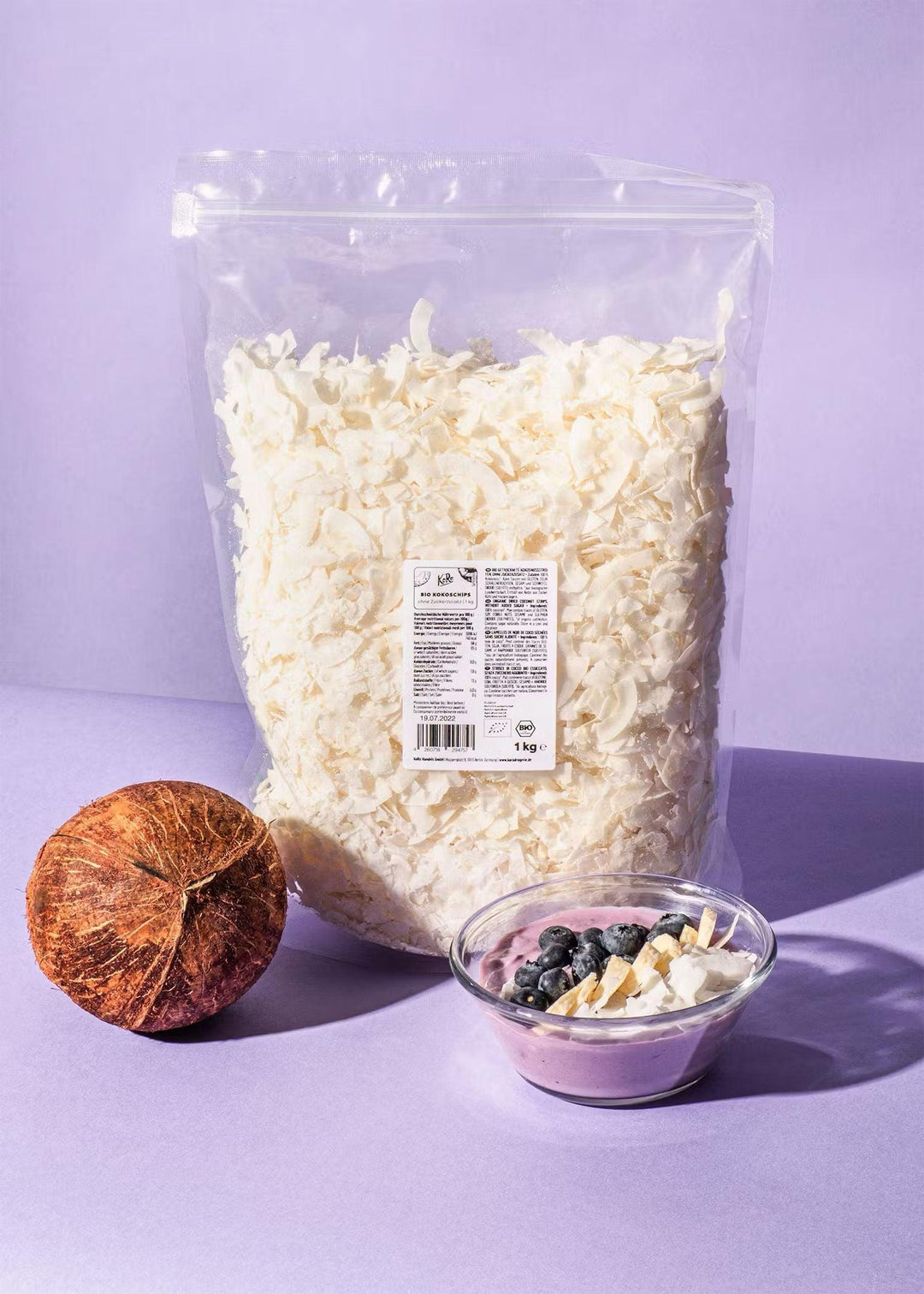 KoRo Bio Kokoschips ohne Zuckerzusatz | 1kg - 1kg - fitgrade.ch