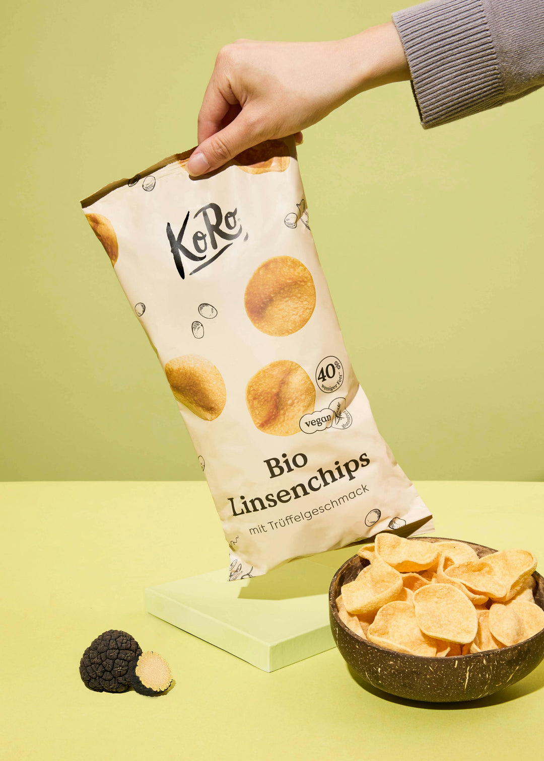 KoRo Bio Linsenchips mit Trüffelgeschmack | 100 g - fitgrade.ch