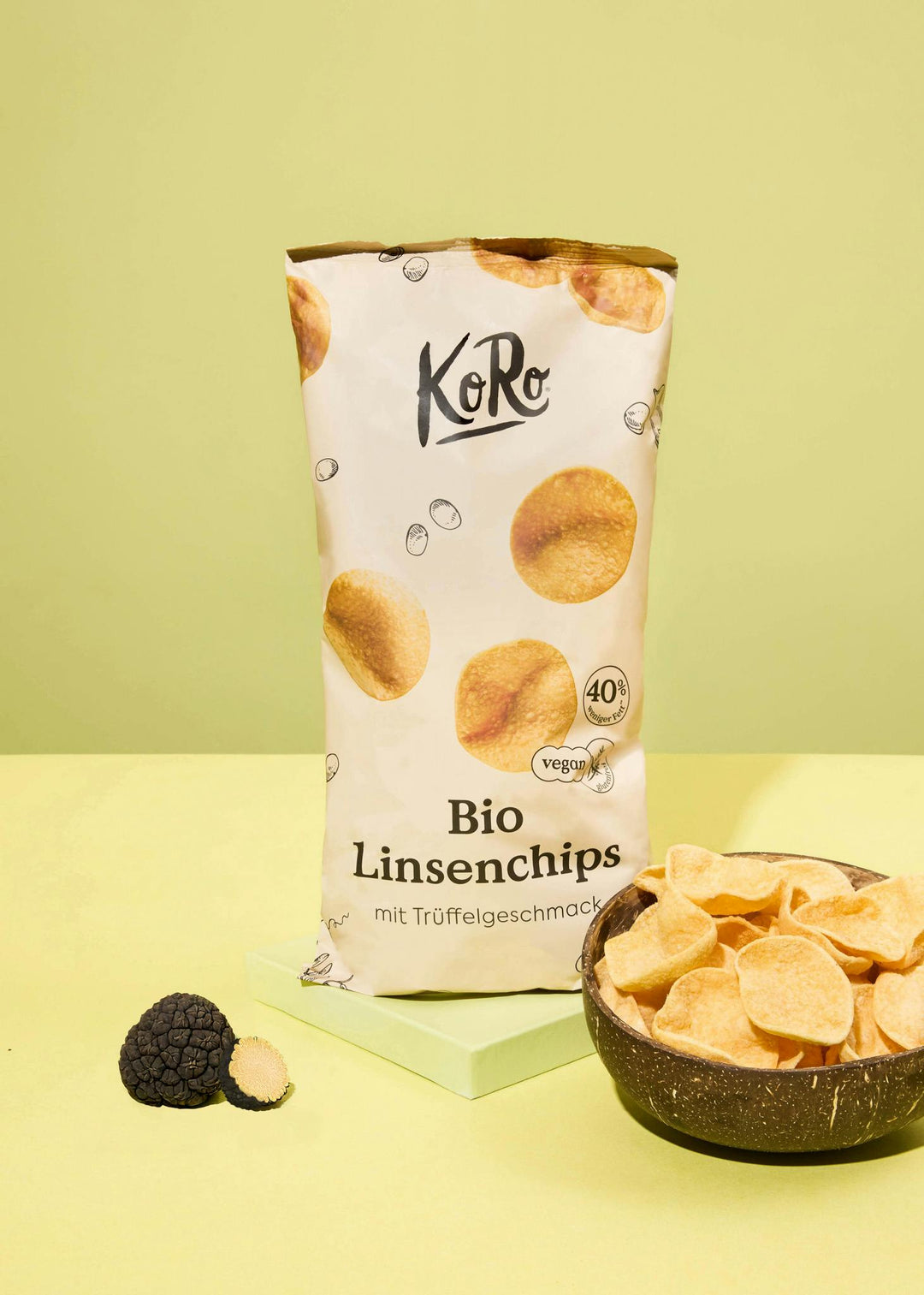 KoRo Bio Linsenchips mit Trüffelgeschmack | 100 g - fitgrade.ch
