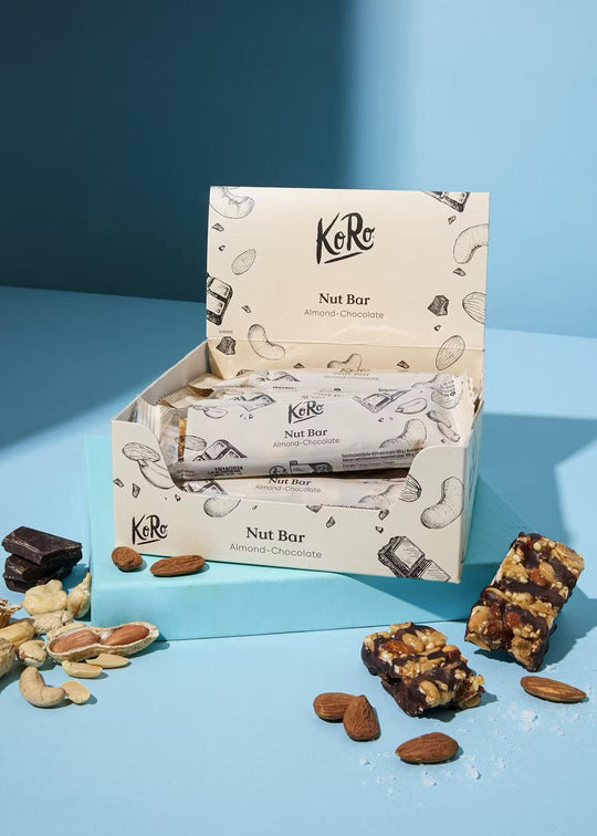 KoRo Bio Nut Bar Almond | 45g - 12 x 45g / Chocolate & Sea Salt - fitgrade.ch