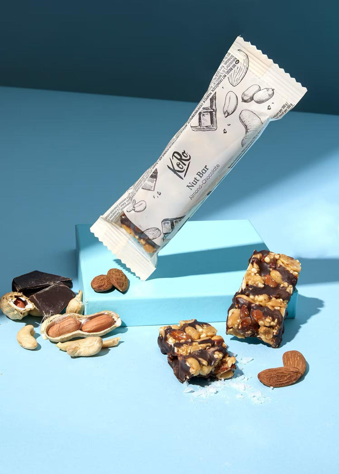 KoRo Bio Nut Bar Almond | 45g - 45g / Chocolate & Sea Salt - fitgrade.ch