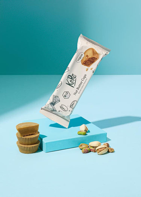 KoRo Bio Nut Butter Cups | 3x13g 3x13g Blonde Salted Pistachio - fitgrade.ch