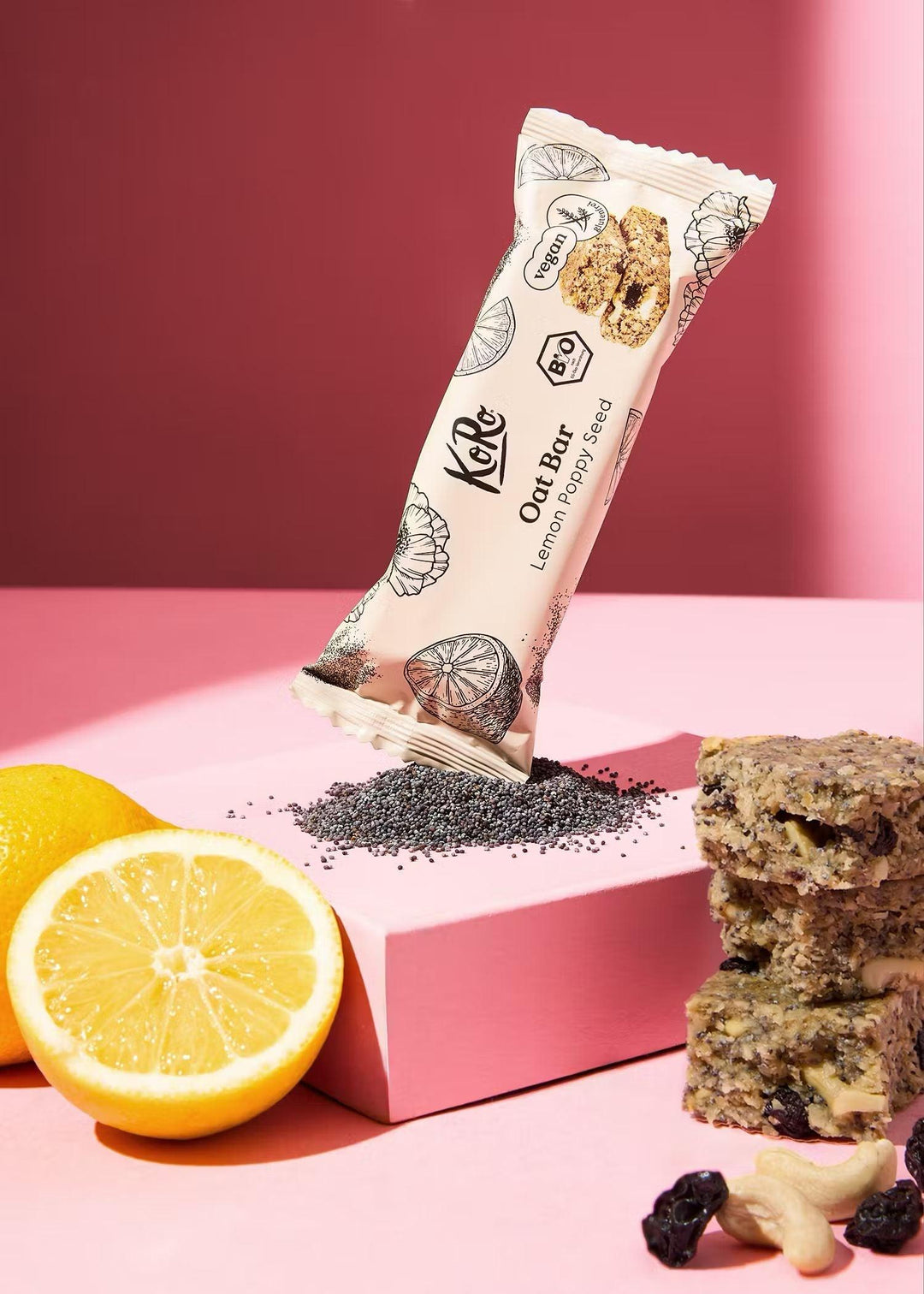 KoRo Bio Oat Bar | 60g - 60g / Zitrone und Mohn - fitgrade.ch
