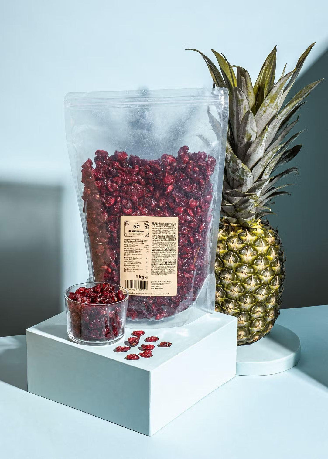 KoRo Cranberrys mit Ananasdicksaft gesüsst | 1kg - fitgrade.ch