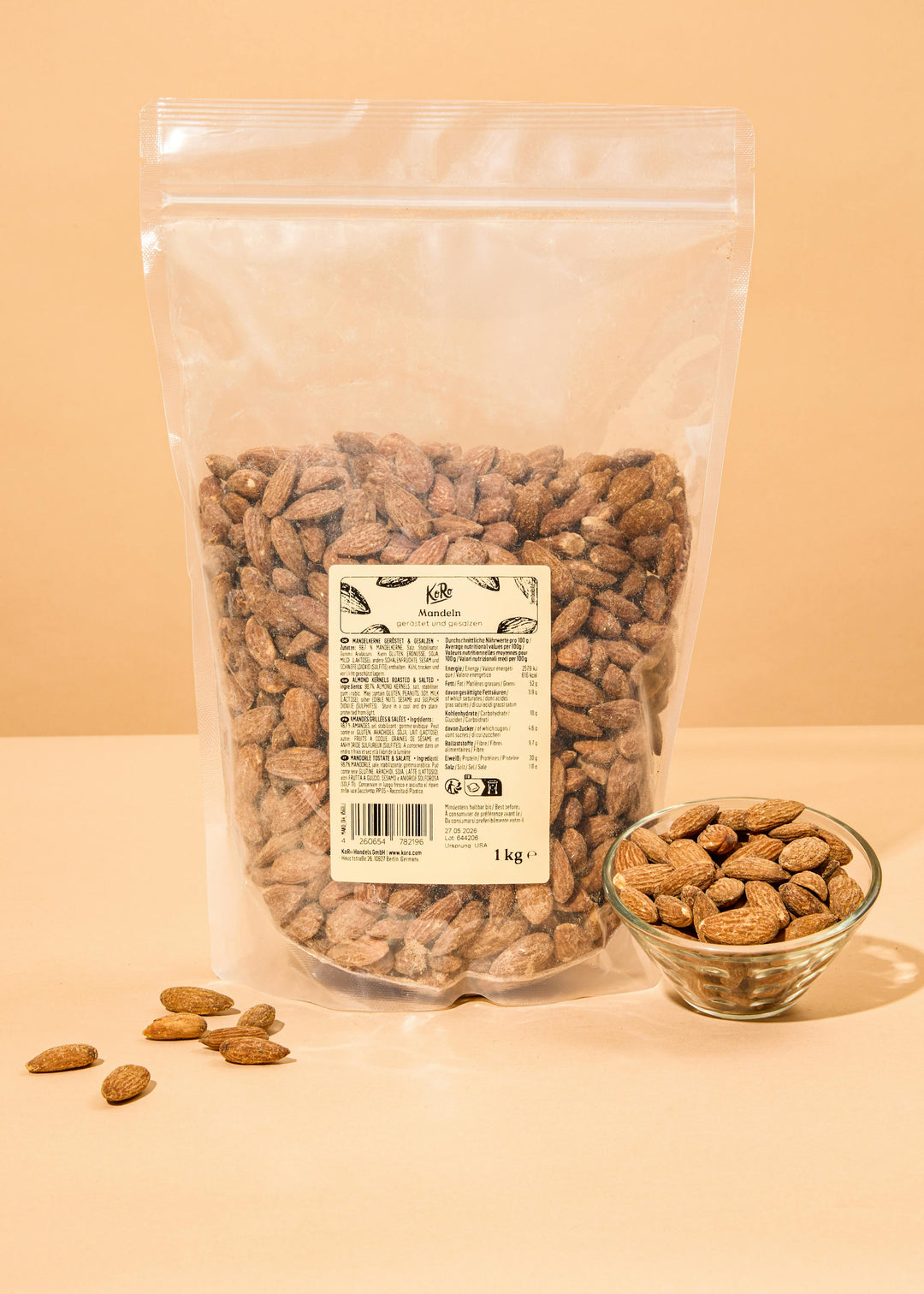 KoRo Geröstete und gesalzene Mandeln | 1 kg - fitgrade.ch