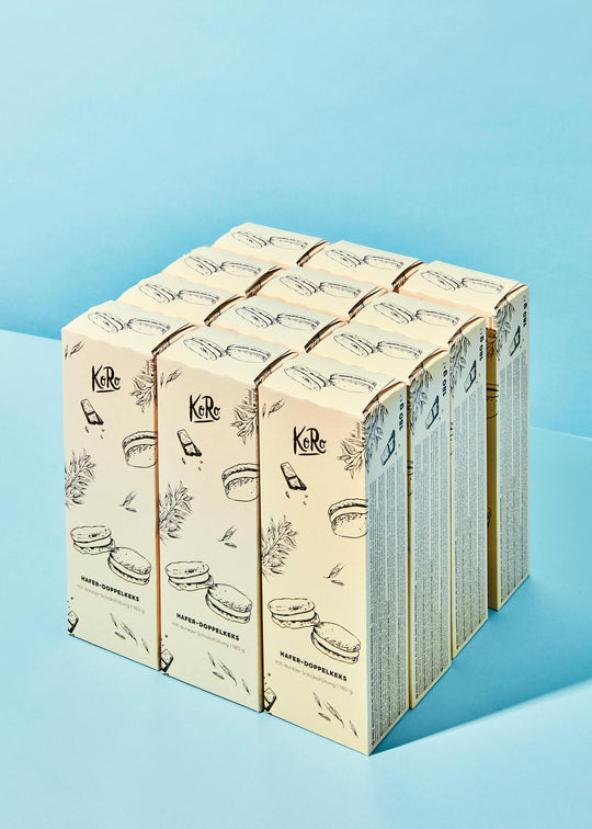 KoRo Hafer-Doppelkeks mit dunkler Schokofüllung | 80 g 12x180g - fitgrade.ch