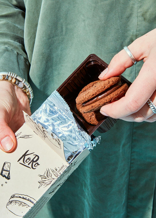 KoRo Hafer-Doppelkeks mit dunkler Schokofüllung | 80 g - fitgrade.ch