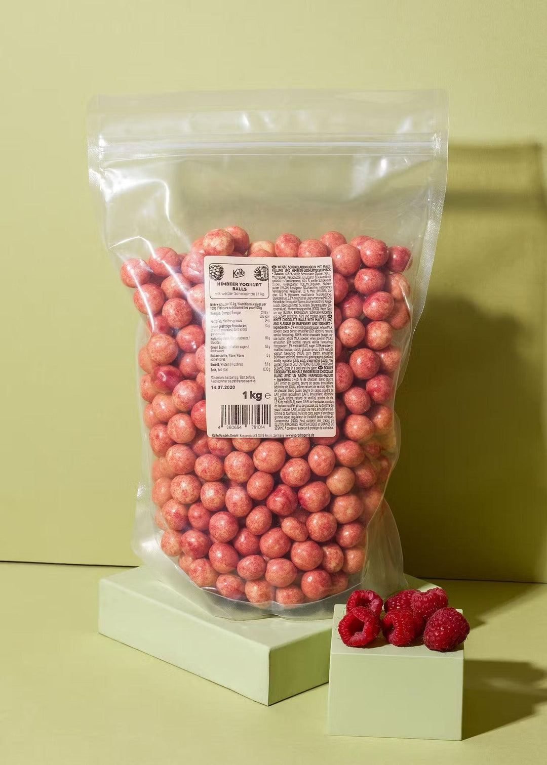 KoRo Himbeer Joghurt Balls | 1kg - 1kg - fitgrade.ch