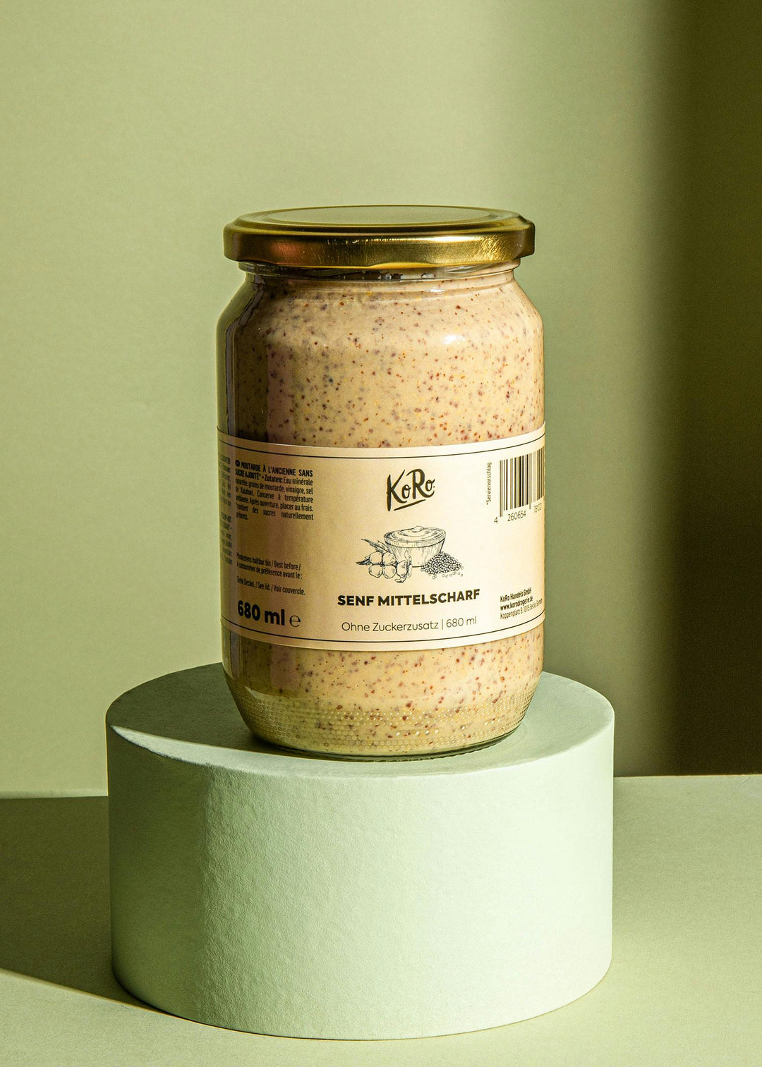 KoRo Mittelscharfer Senf ohne Zuckerzusatz | 680 ml - fitgrade.ch