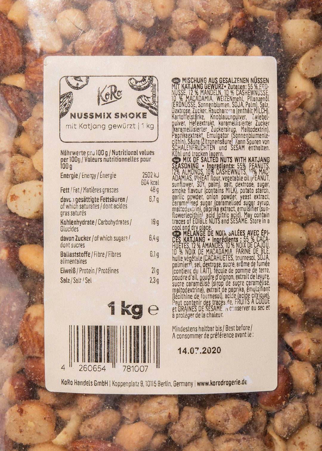 KoRo Nussmix Smoke | 1kg - fitgrade.ch