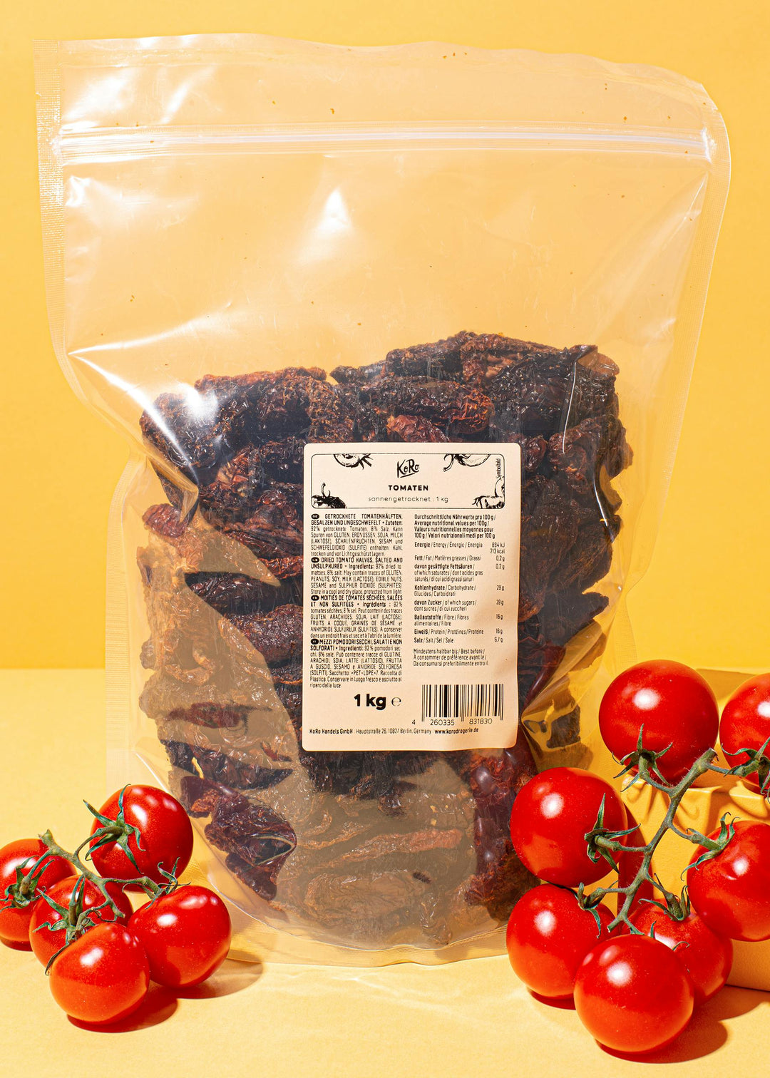 KoRo Sonnengetrocknete Tomaten | 1 kg - fitgrade.ch