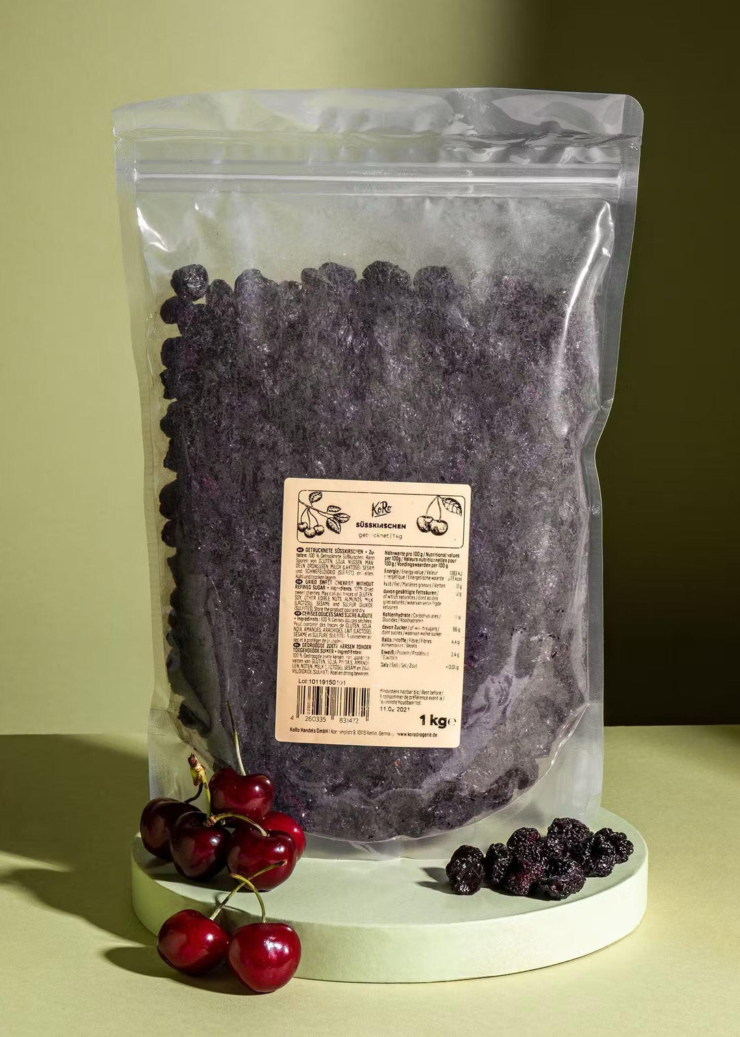 KoRo Süsskirschen ohne Zuckerzusatz | 1kg - fitgrade.ch