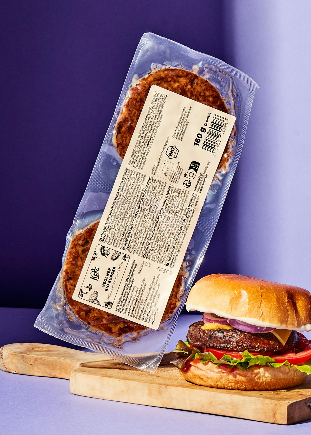 KoRo Veganer Bio Burger Shiitake und Paprika | 160g - fitgrade.ch