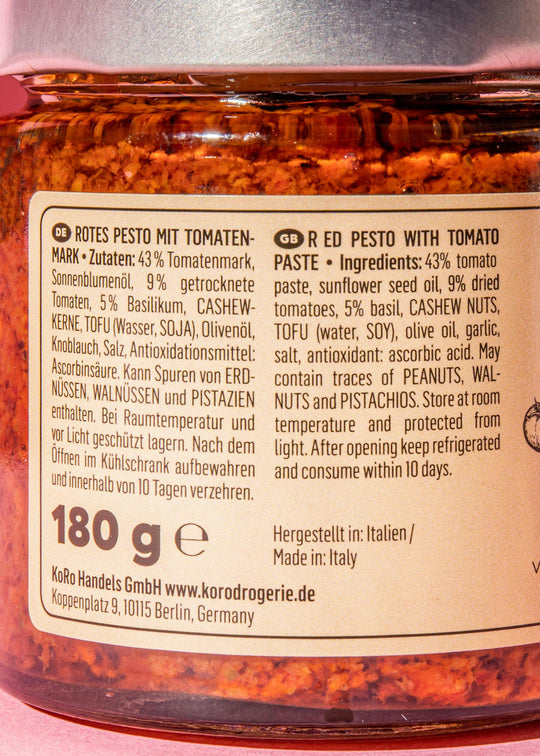 KoRo Veganes Pesto Rosso | 180 g - fitgrade.ch