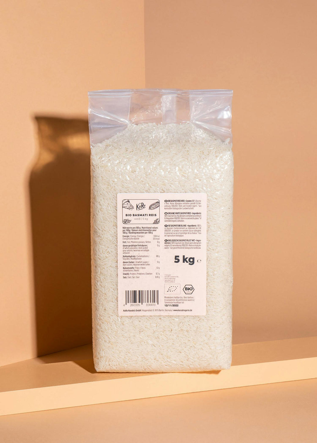 KoRo Weisser Bio Basmati Reis | 5 kg - fitgrade.ch